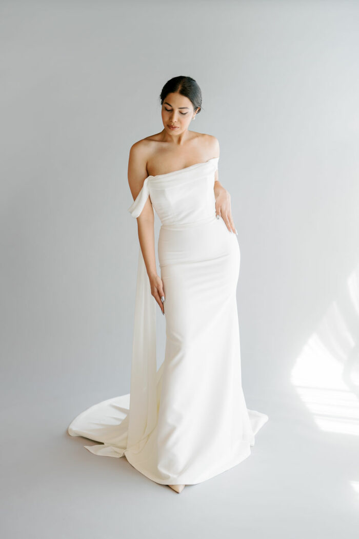 VICKY dress + drapes